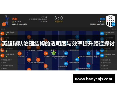 英超球队治理结构的透明度与效率提升路径探讨